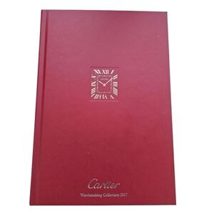 Cartier Red Watchmaking Collection Book with Gold Details 2017